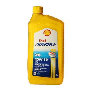 Aceite Shell Advance 4T AX5 20W-50 (SL/MA2) x1lt
