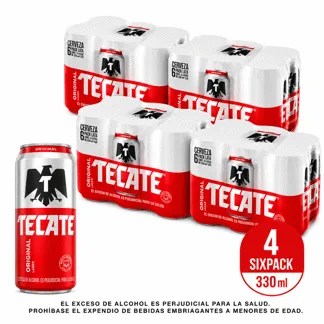 Cerveza Tecate Lata x24Un x330ml