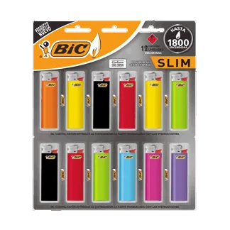 Encendedor BIC Slim J3 x12Un