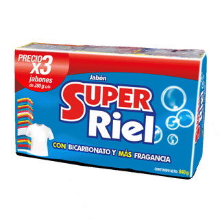 Jabón Super Riel x3Un x280gr c/u