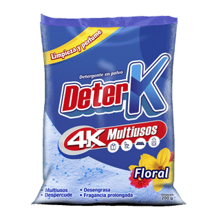 Detergente Deterk 4K Floral x200gr