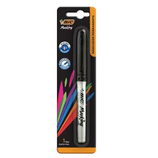 Marcador Permanente BIC Negro x1Und