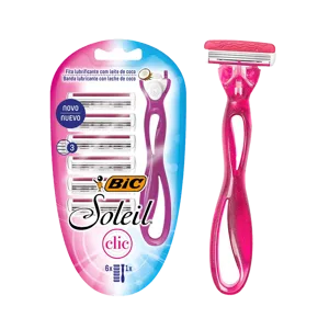 Maquina De Afeitar Soleil Clic Blister x6 Repuestos