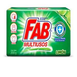Jabón Fab Multiusos Limón x200gr