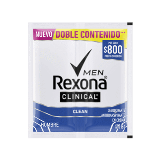 Desodorante Rexona Clinical Clean Sachet x12Un x18gr