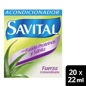 Acondicionador Savital Fusion Proteinas Sachet x20Un x22ml