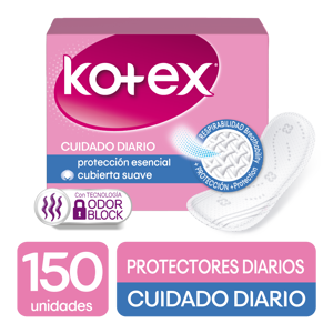 Protector Intimo Normal Kotex x150 Protectores