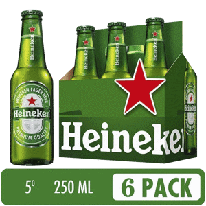 Cerveza Heineken Botella SixPack  x6Un x250ml