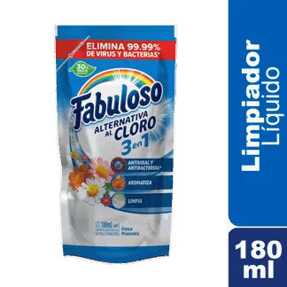 Limpiador Fabuloso Alternativa Al Cloro Fresca Primavera x180ml
