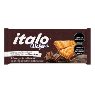 Galleta Wafers Italo Sabor Chocolate x117gr