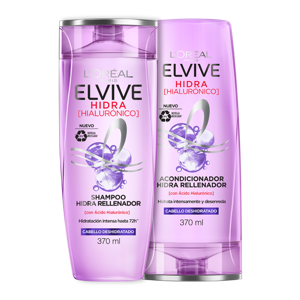 Shampoo Elvive Hidra Hialuronico x370ml + Acondicionador x370ml