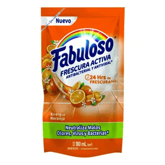 Limpiador Fabuloso Energia Naranja DoyPack x180ml