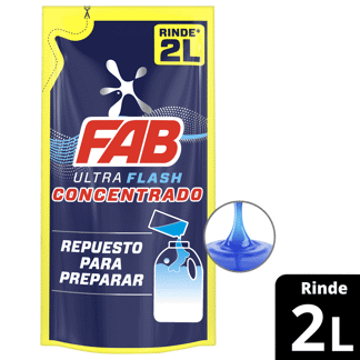Detergente Liquidio Fab Ulta Concentrado x330ml