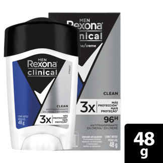 Desodorante Rexona Clinical Clean Hombre Crema x48gr