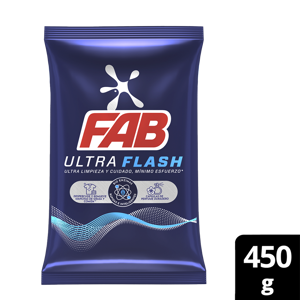 Detergente En Polvo Fab Ultra x450gr