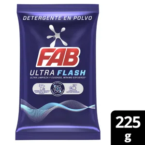 Detergente En Polvo Fab Floral x225gr