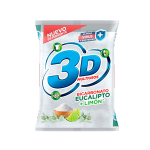 Detergente En Polvo 3D Multiusos x250gr