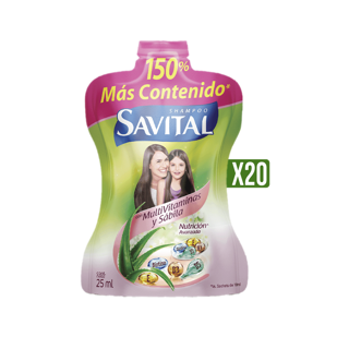 Shampoo Savital Multivitaminas x20Un x25ml