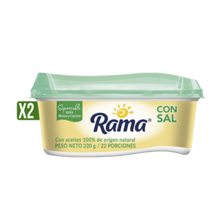 2Un Margarina Rama Con Sal x220gr