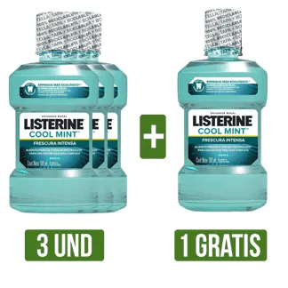 3Und Enjuague Bucal Gts Enjuague Bucal (Listerine Cool Mint x180ml)