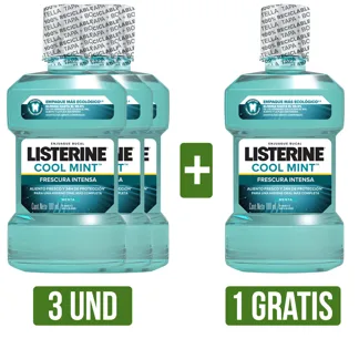 3Und Enjuague Bucal Gts Enjuague Bucal (Listerine Cool Mint x500ml)