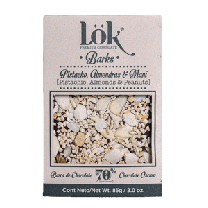 Chocolate Bark Lok Mani, Almendra Y Pistacho x85gr