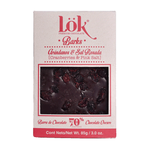 Chocolate Bar Lok Arandanos Y Sal Rosada x85gr