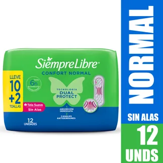 Toalla Higiénica Stayfree Sin Alas x8Un x12 Toallas