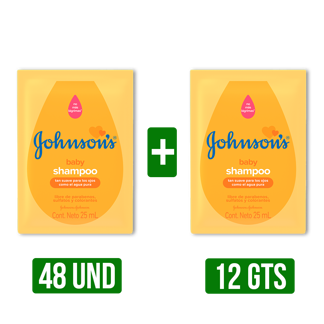 4Dp Shampoo Johnson´S  Gts Shampoo Johnson´S (Baby Original Sachet 16Dp x12Un x25ml)