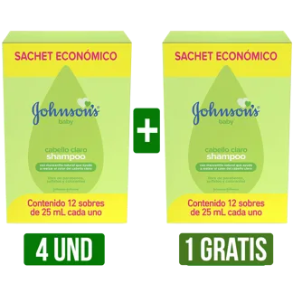 4Dp Shampoo Johnson’S Gts Shampoo Johnson’S (Baby Claro Sachet x12Und x25ml)