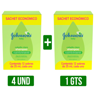 4Display Shampoo Johnson’S Gts 1Dp Shampoo Johnson’S (Baby Claro Sachet x12Un x25ml)