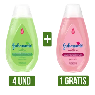 4Und Shampoo Cabello Claro Gts Shampoo Cabello Oscuro (Johnson´S Baby x12Un x100ml)