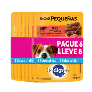 Alimento humedo Pedigree Para Perro Razas Pequeñas x800gr (Pague 6 Lleve 8)