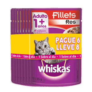 Alimento humedo Whiskas Para Gato Surtido x720gr (Pague 6 Lleve 8)