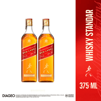 2Un Whisky Johnnie Walker Red Label x375ml