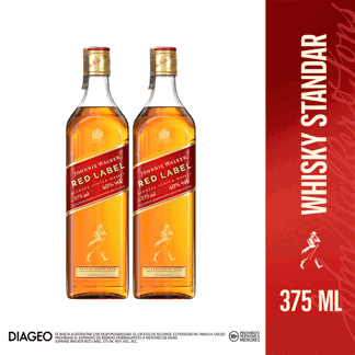 2Un Whisky Johnnie Walker Red Label x375ml