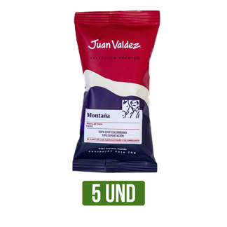 Café Juan Valdez Montaña Tostado Molido x5Un x70gr