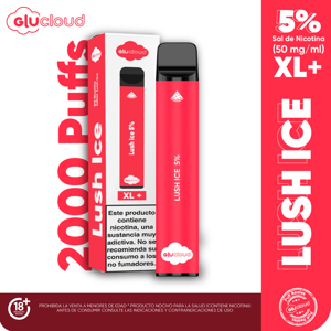 Vaporizador Glucloud Lush Ice XL 2000 Puff x6ml