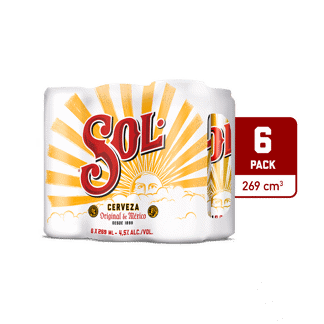 Cerveza Sol Latas SixPack x269ml