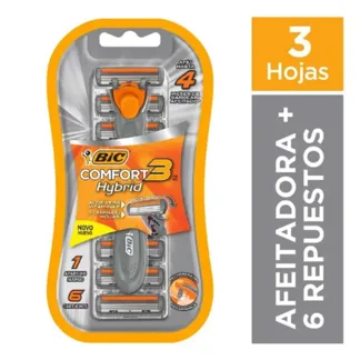 Maquina De Afeitar Comfort 3 Hybrid Blister x6 Repuestos