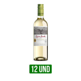 12Un Vino Blanco Agua Santa Sauvignon Blanc Classic x750ml