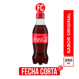Gaseosa Coca-Cola Botella Pet x250ml