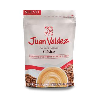 Café Juan Valdez Liofilizado Clásico Doypack x40gr