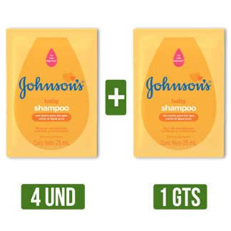 4Dp Shampoo Johnson´S Gts Shampoo Johnson´S (Baby Original Sachet x12Un x25ml)
