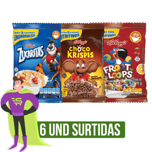 6Un Cereal Megapaketicos (Zucaritasx115gr/Krispisx115gr/Loopsx90gr)