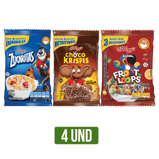 4Un Cereal Megas(Zucaritasx115gr/Krispisx115gr/Loopsx90gr)