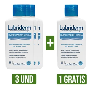 3Und Crema Lubriderm Gts Crema Lubriderm (Humectación Diaria x120ml)