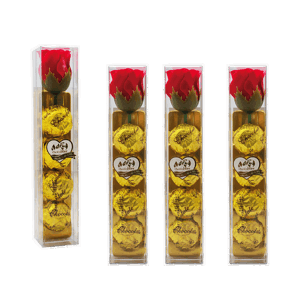 Chocolate T4 Golden Rectangular Con Rosa x50gr