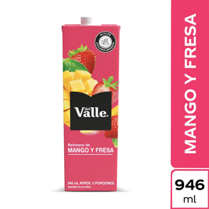 Jugo Frutal Del Valle Mango Y Fresa x946ml