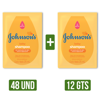 4Display Shampoo Gts Shampoo (Johnson´S Baby Original Sachet x12Un x25ml)